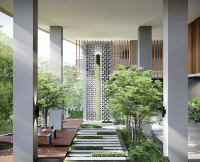 Laurel Residence (ローレル・レジデンス)：庭園・植栽スペース / garden and landscaping