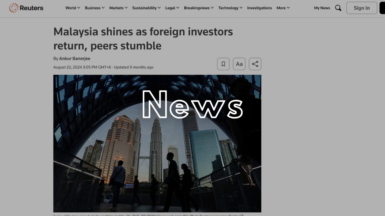【マレーシア経済復活】投資資金が再流入、ASEAN諸国が苦しむ中「安全資産」の地位に輝く