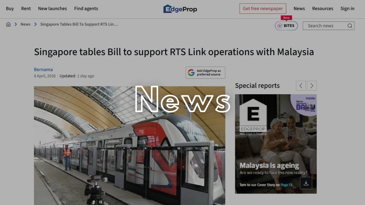 【RTS改革】シンガポール×マレーシア間RTSリンクで『国境の概念』が変わる。マレーシア不動産投資への影響大