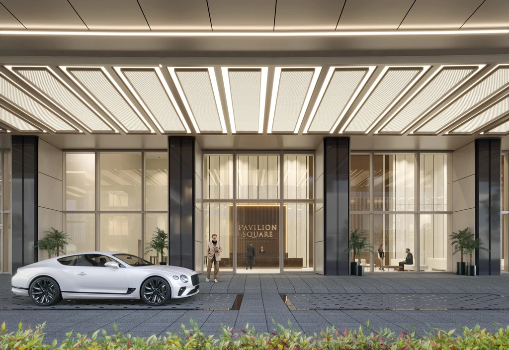 Pavilion Square Corporate Suites（パビリオン スクエア コーポレート スイーツ）：ロビー・エントランス / lobby and entrance（完成予想図 / rendering）
